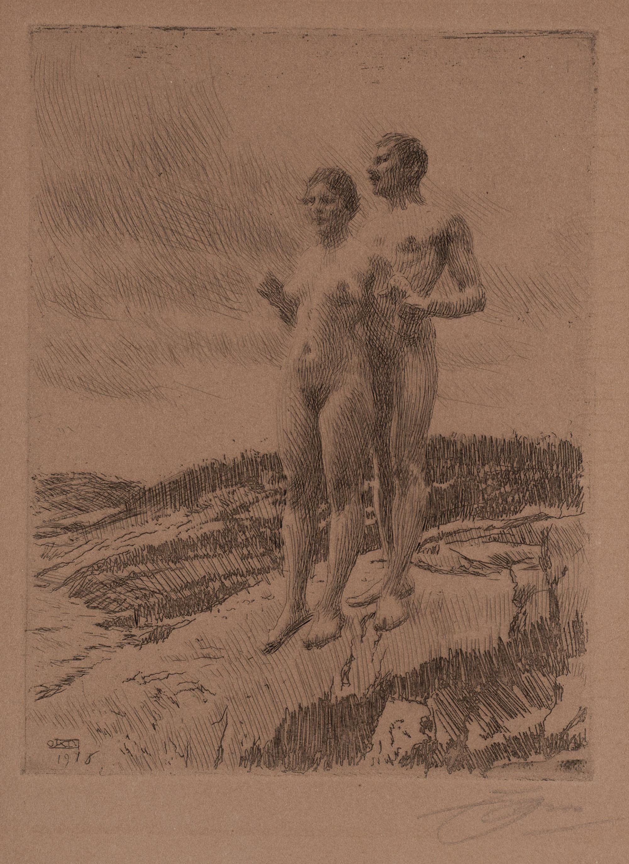 Anders Zorn Figurative Print – The Two