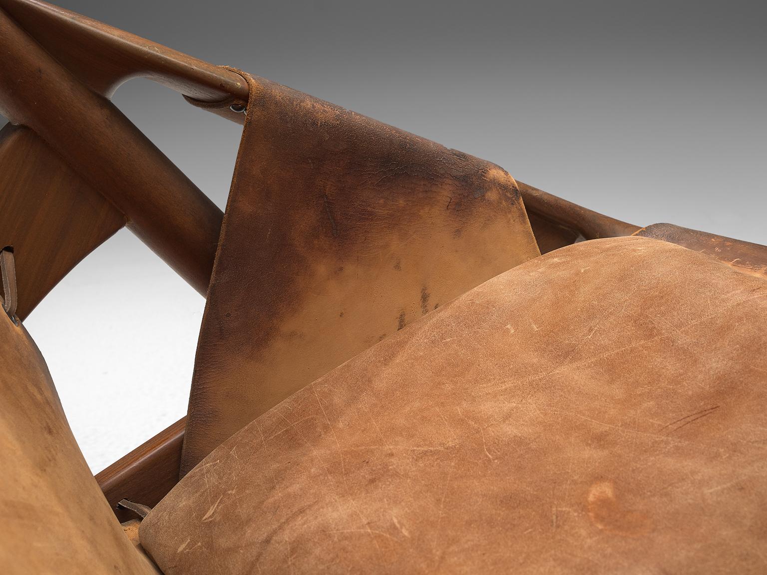 Andersag Pair of Lounge Chairs in Patinated Cognac Leather 2