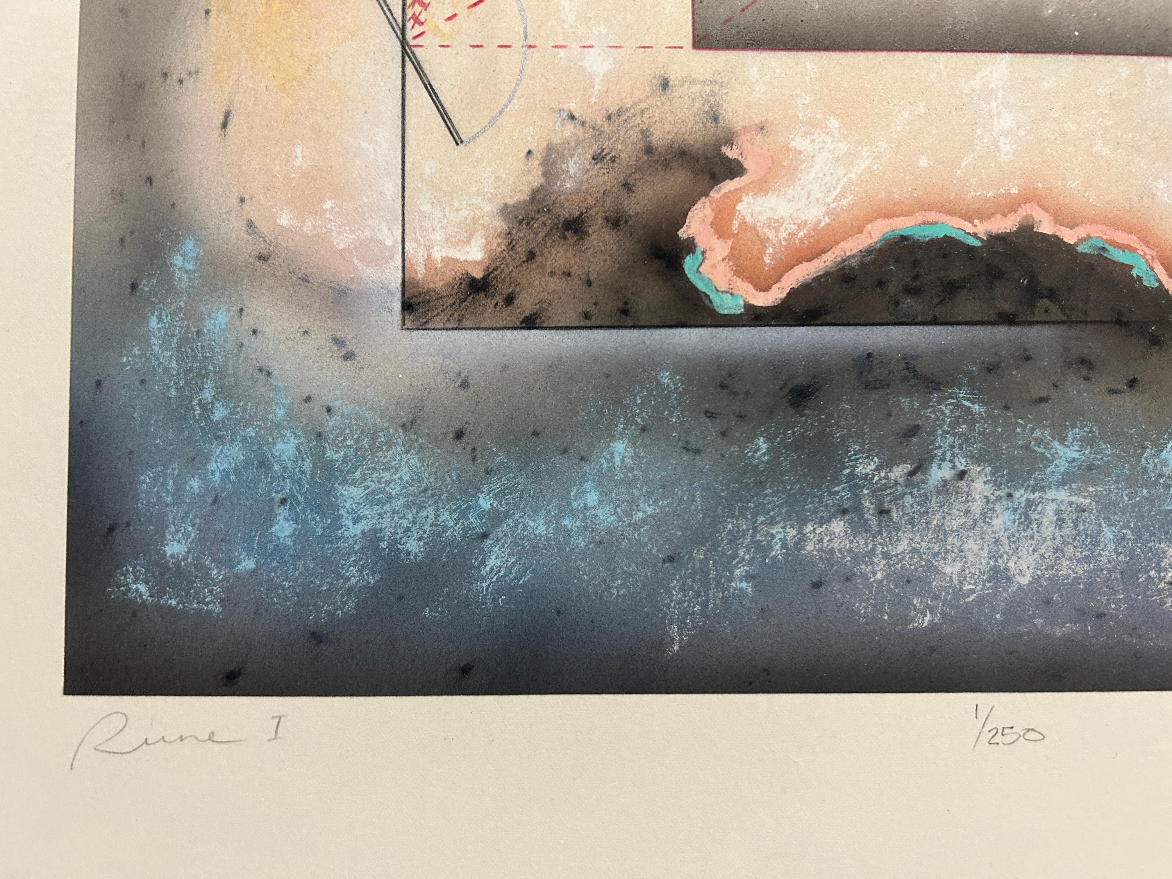 Rune I (Beige), Abstract Print, von Anderson