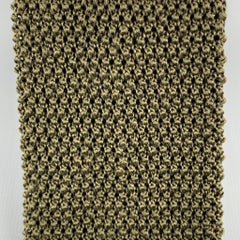 ANDERSON & SHEPPARD Olive Silk Textured Knit Tie