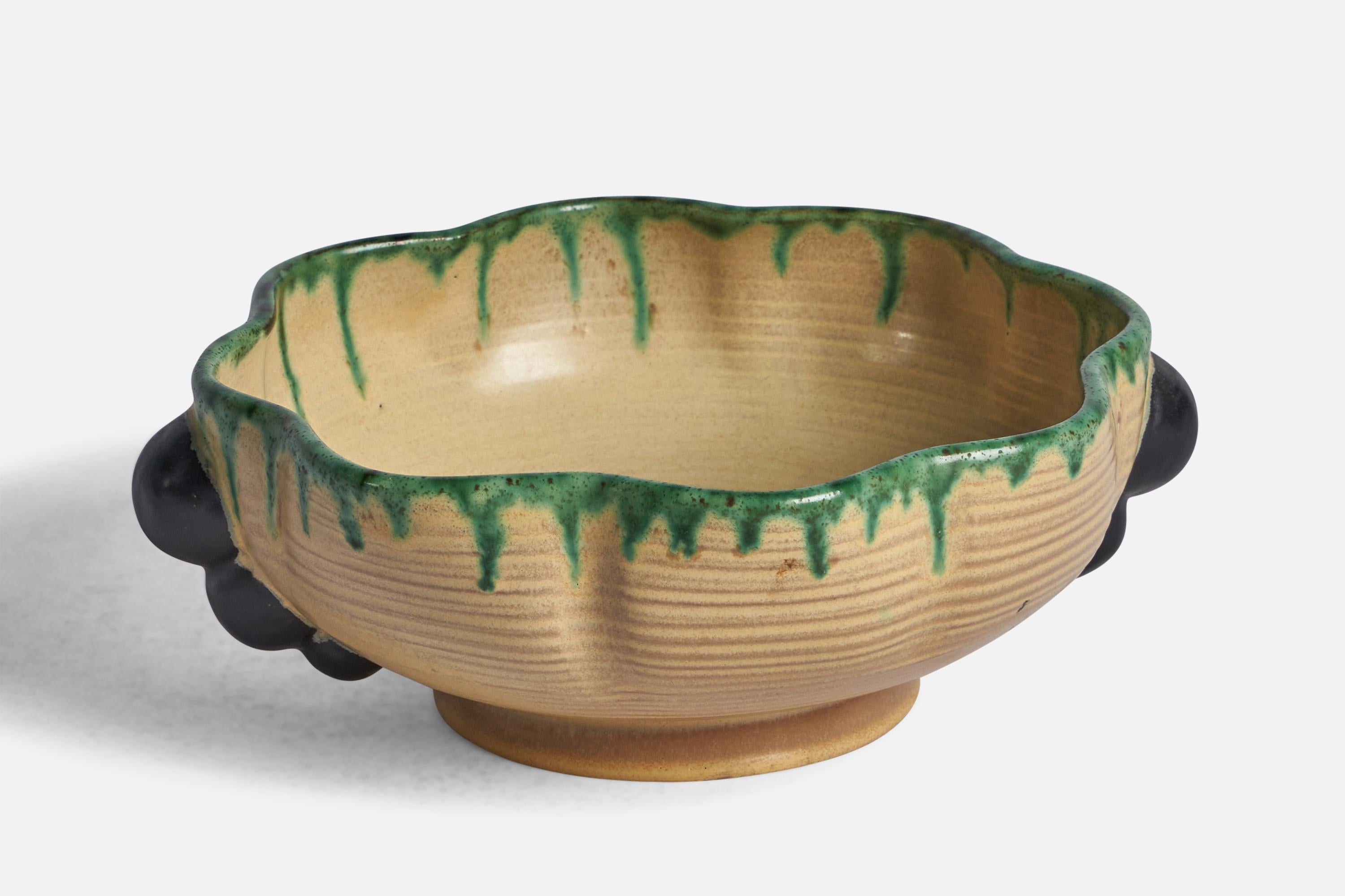 Andersson & Johansson, Bowl, Stoneware, Sweden, 1950s In Good Condition For Sale In High Point, NC