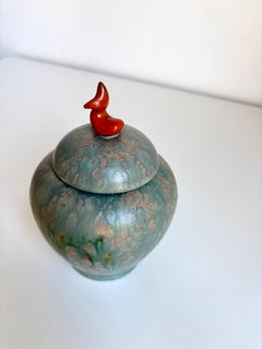 Andersson & Johansson, Höganäs Fish Lidded Jar, 1930s