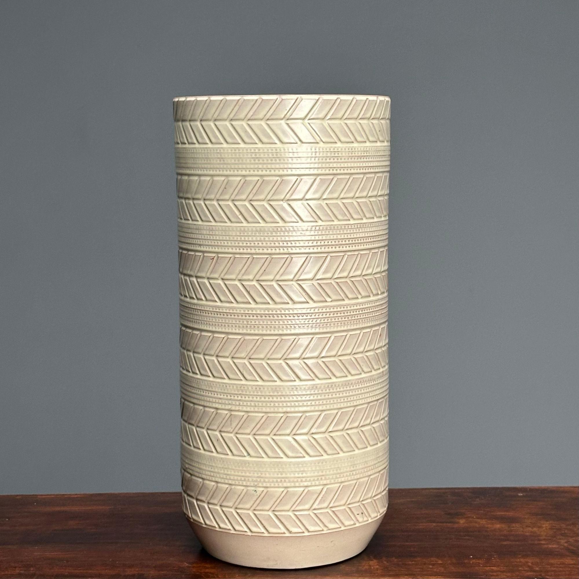 Ceramic Andersson & Johansson, Höganäs, Swedish Mid-Century Modern, Floor Vase, 1960s For Sale
