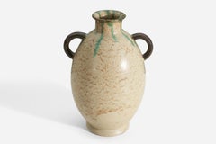 Andersson Johansson, vase de taille, faïence émaillée, Höganäs, Suède, années 1930