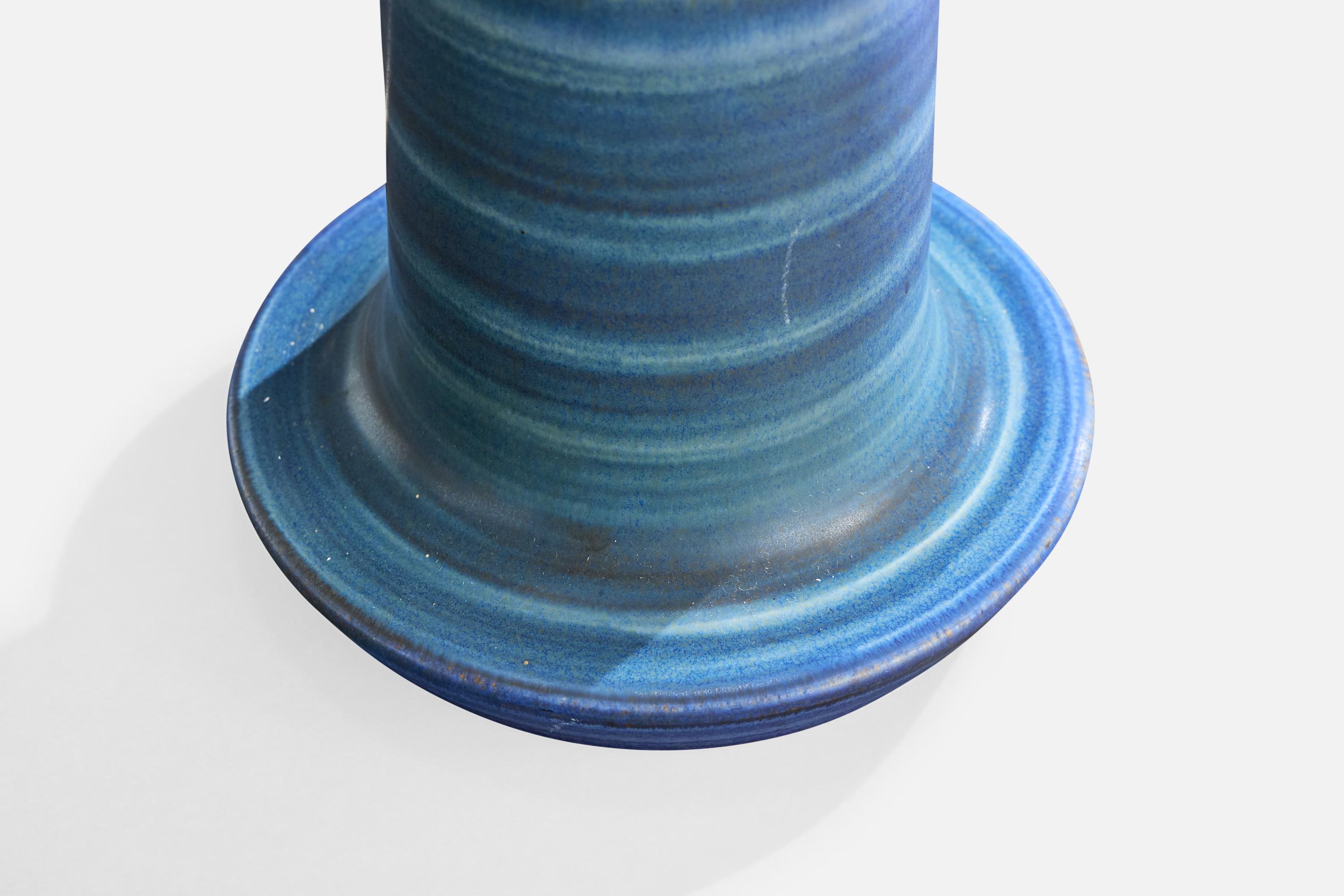 Andersson & Johansson, Table Lamp, Ceramic, Brass, Sweden, 1970s For Sale 4