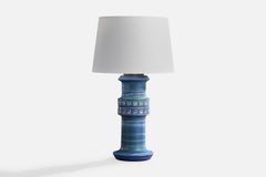 Andersson & Johansson, lampe de table, céramique, laiton, Suède, années 1970