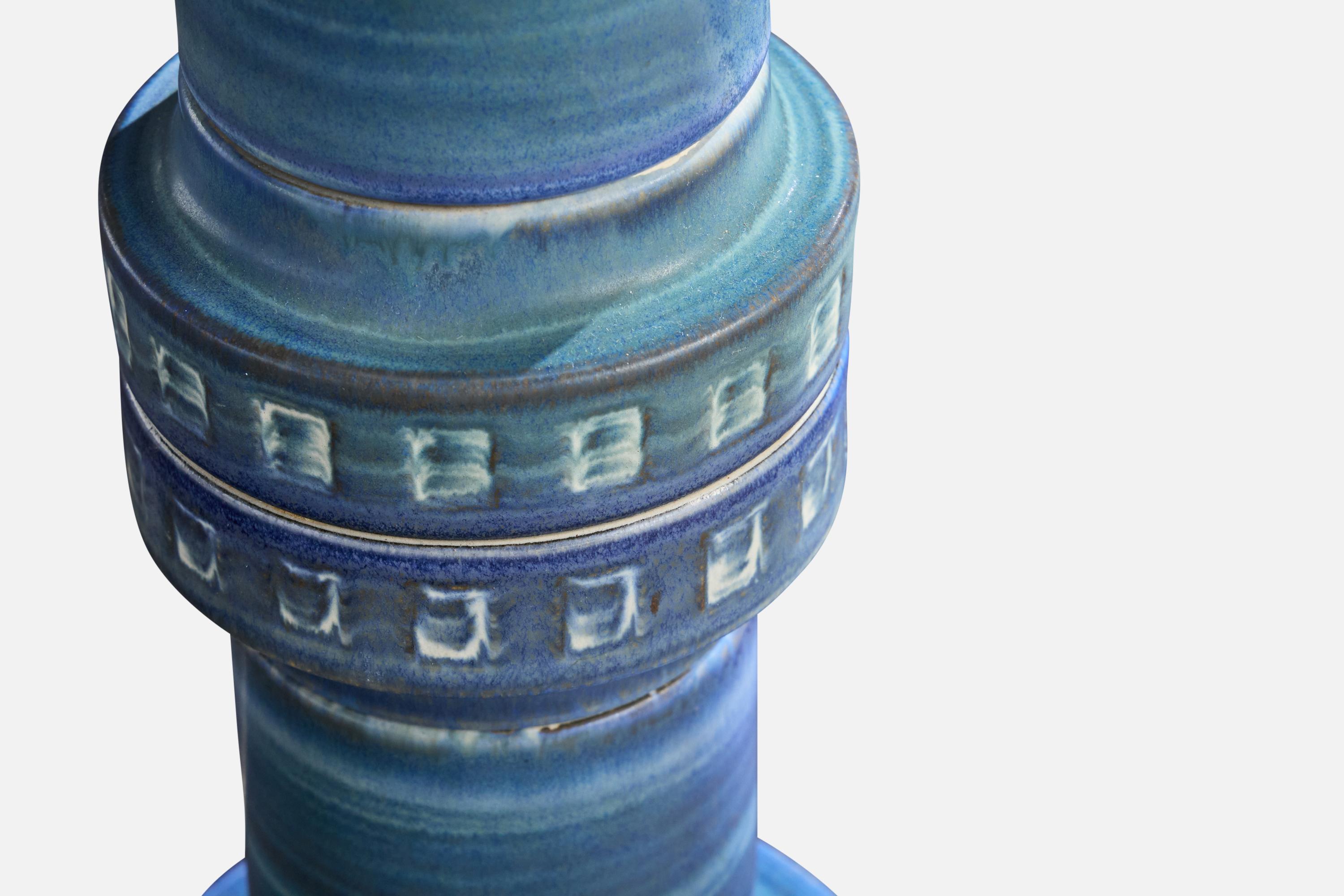 Andersson & Johansson, Table Lamp, Ceramic, Brass, Sweden, 1970s For Sale 2