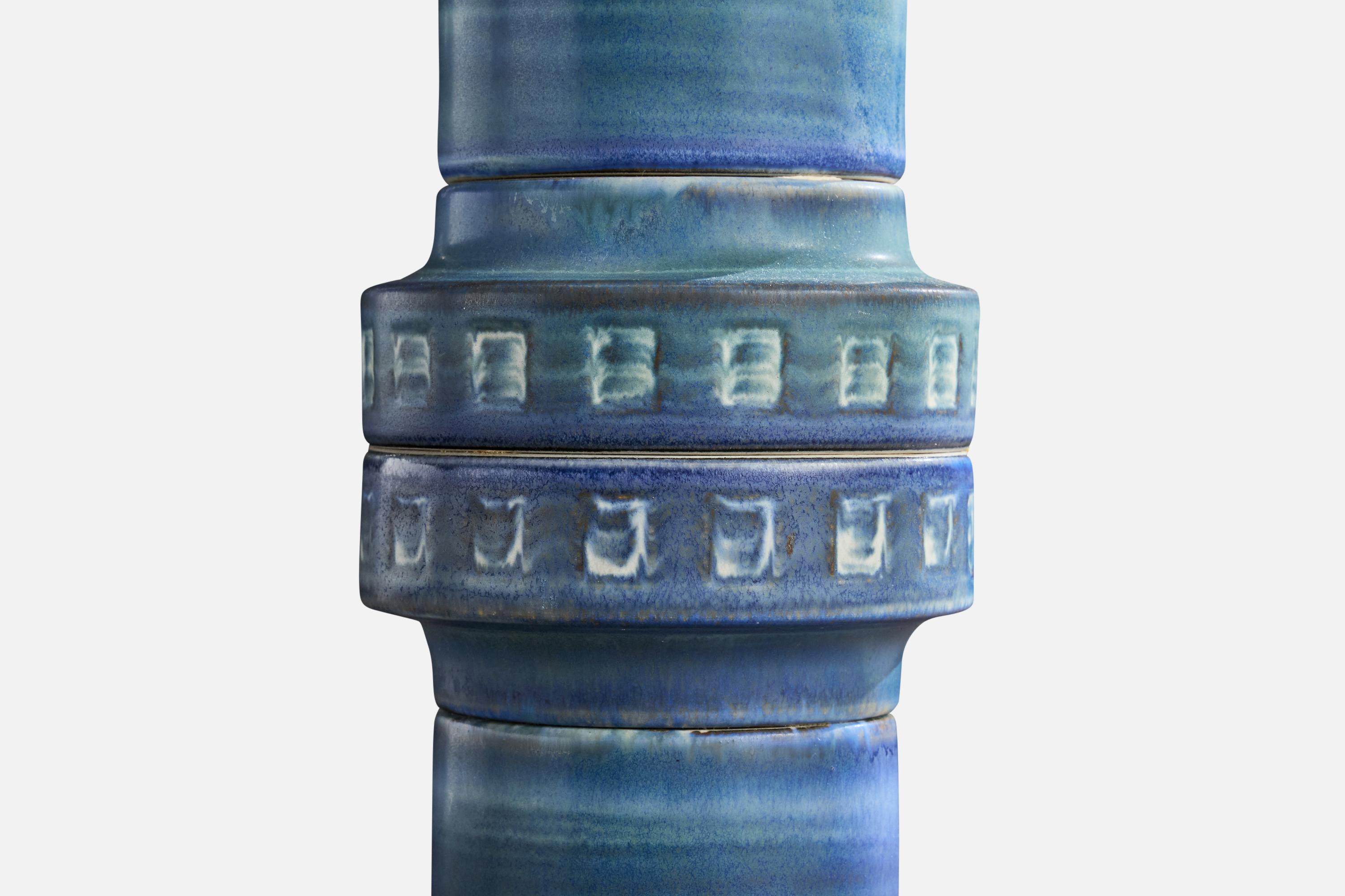Andersson & Johansson, Table Lamp, Ceramic, Brass, Sweden, 1970s For Sale 3