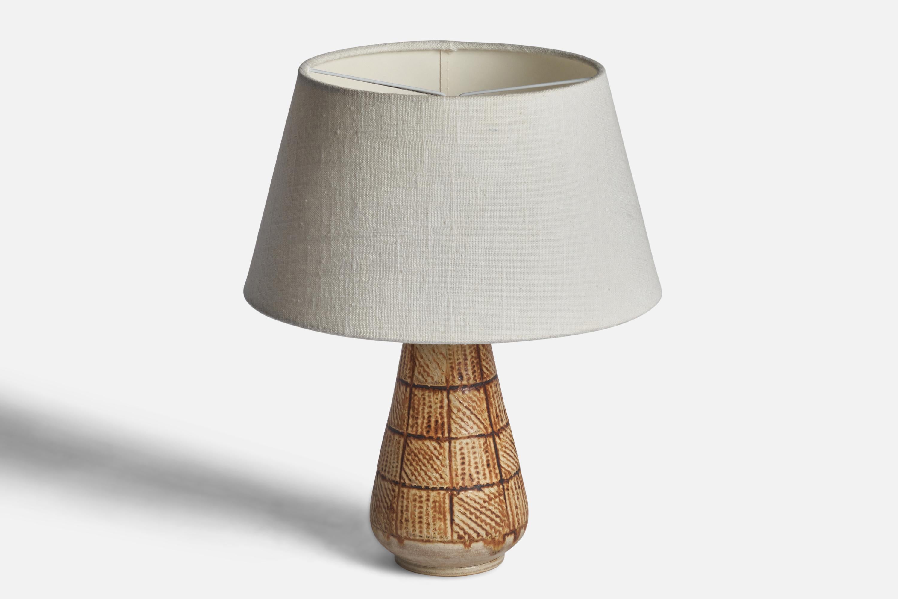 Andersson & Johansson, lampe de table, grès, Suède années 1950 Bon état - En vente à High Point, NC