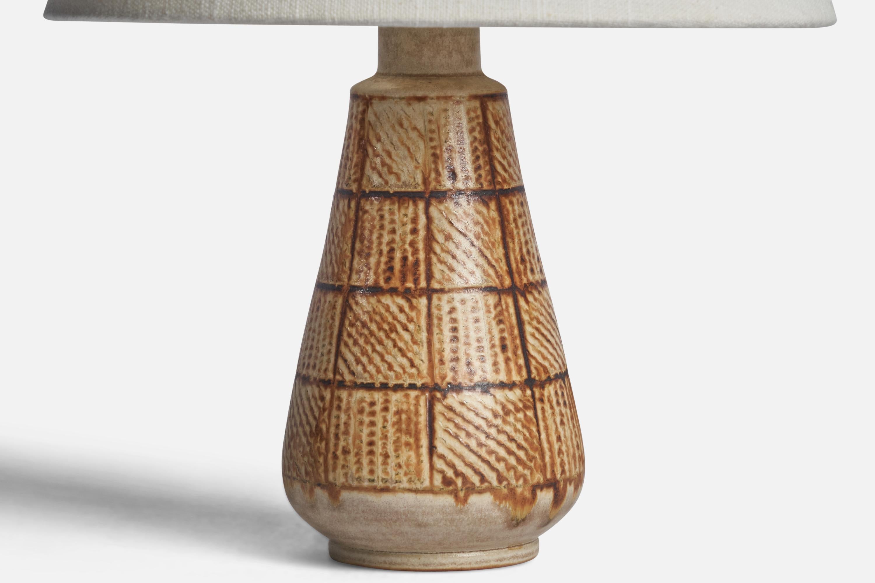 Milieu du XXe siècle Andersson & Johansson, lampe de table, grès, Suède années 1950 en vente