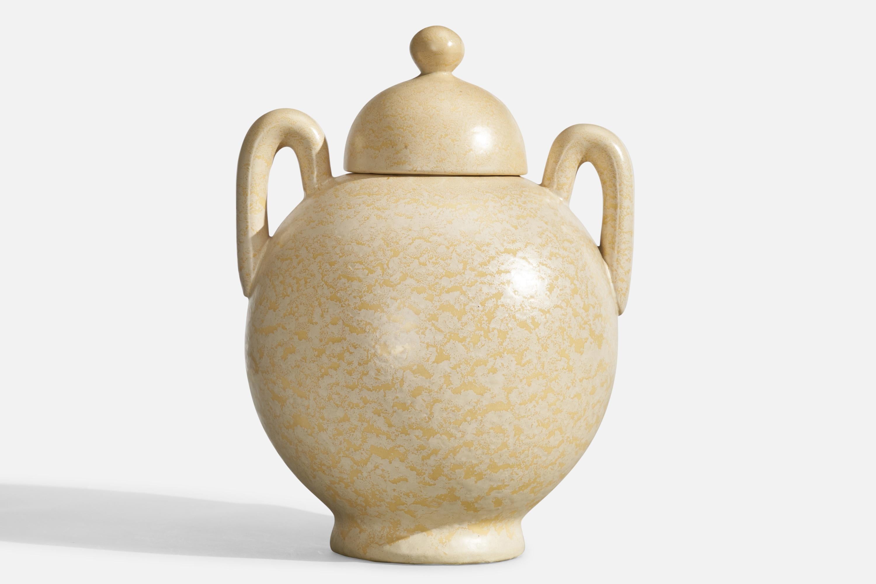 Swedish Andersson & Johansson, Urn, Stoneware, Sweden, 1940s For Sale