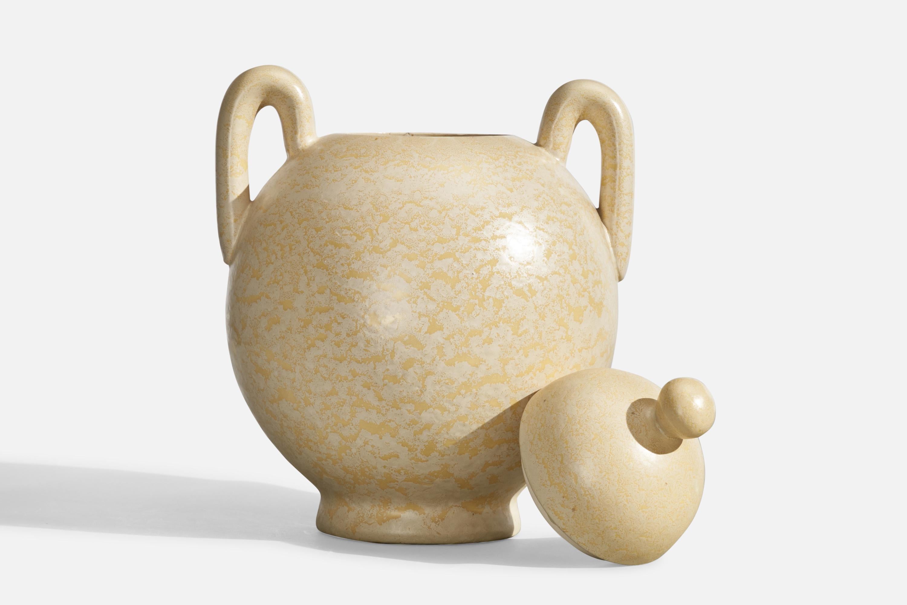 Andersson & Johansson, Urn, Stoneware, Sweden, 1940s In Good Condition For Sale In High Point, NC