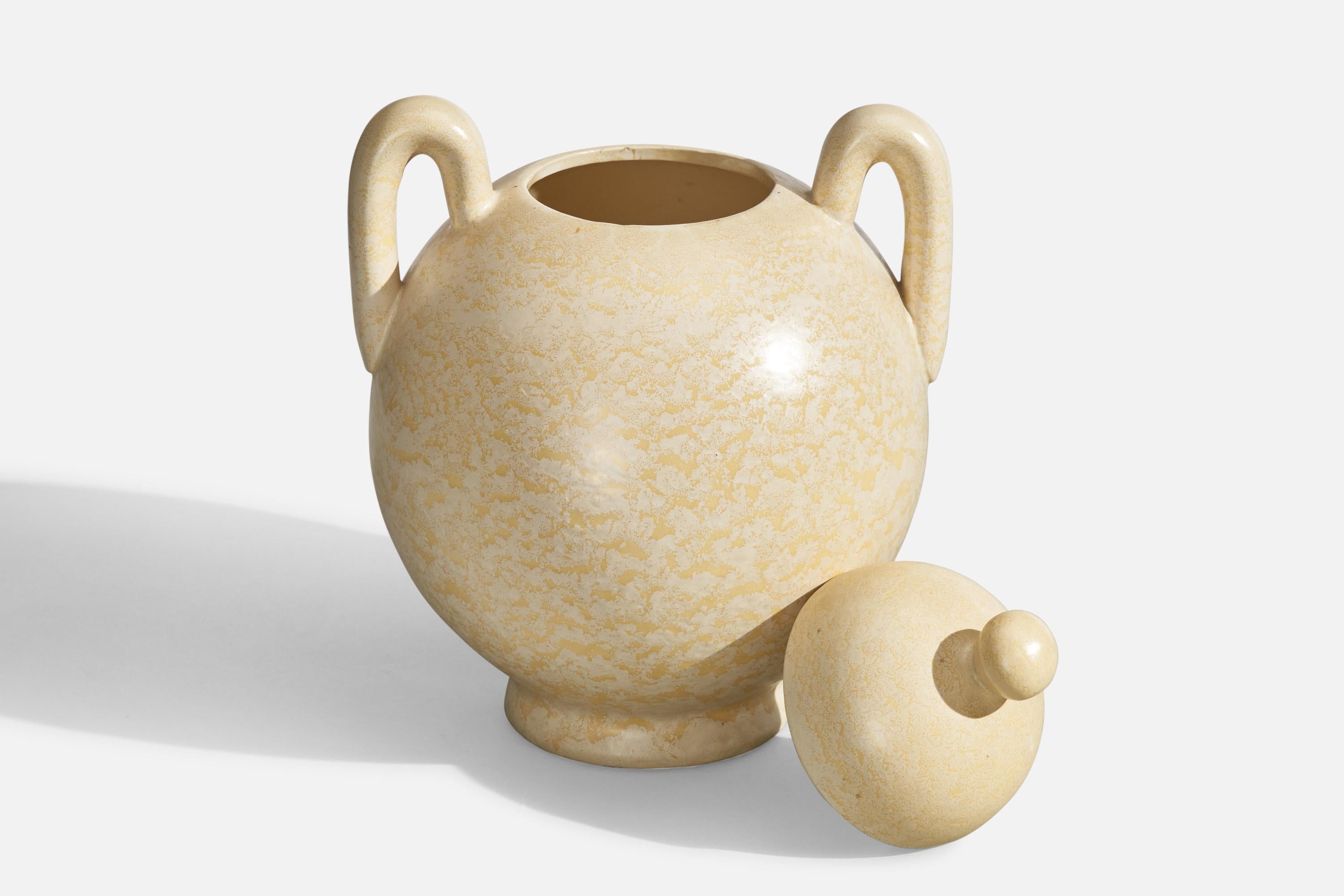 Mid-20th Century Andersson & Johansson, Urn, Stoneware, Sweden, 1940s For Sale