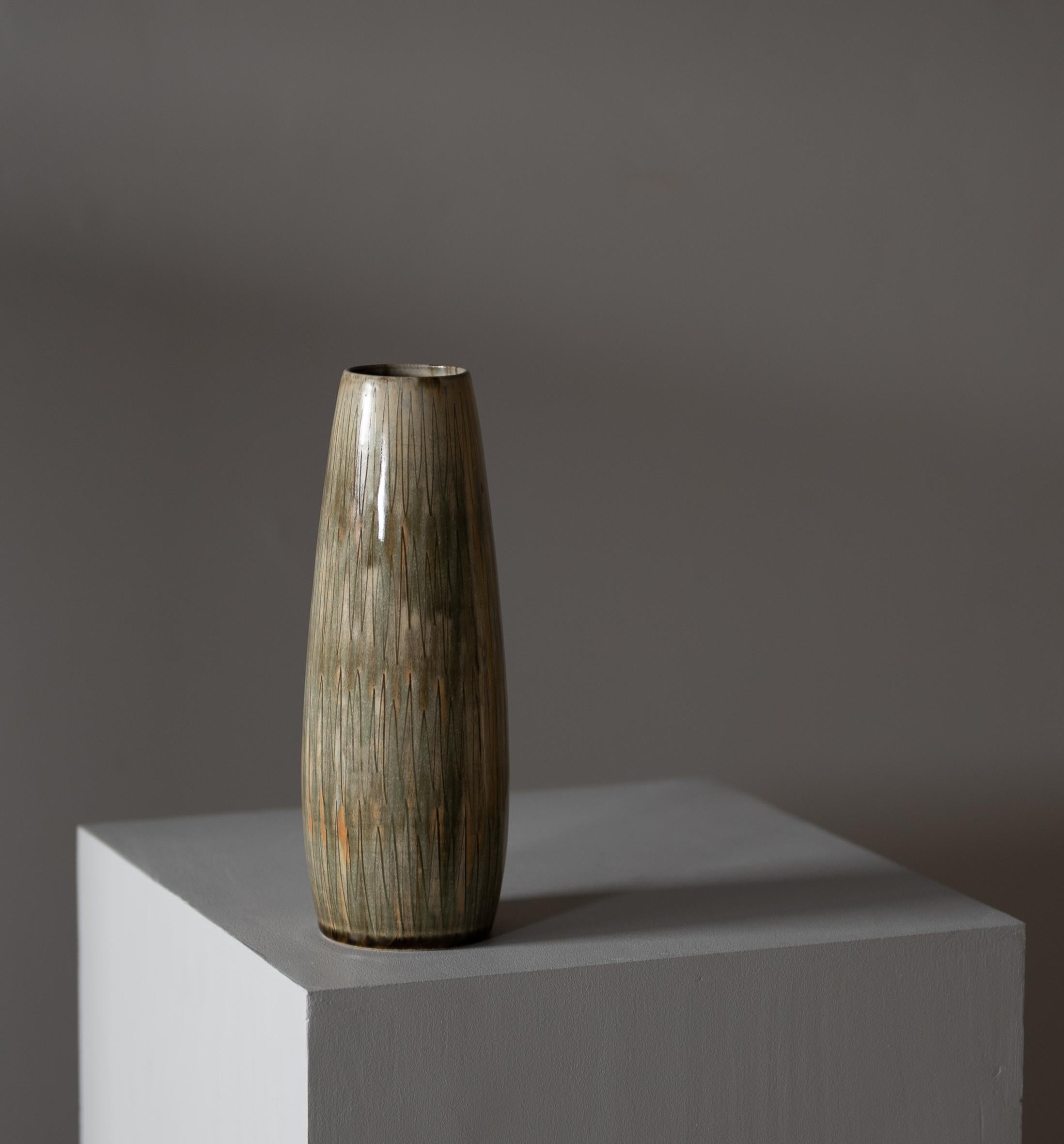 A sizable vase, produced by Andersson Johansson, Höganäs, Sweden, 1930s.

 
