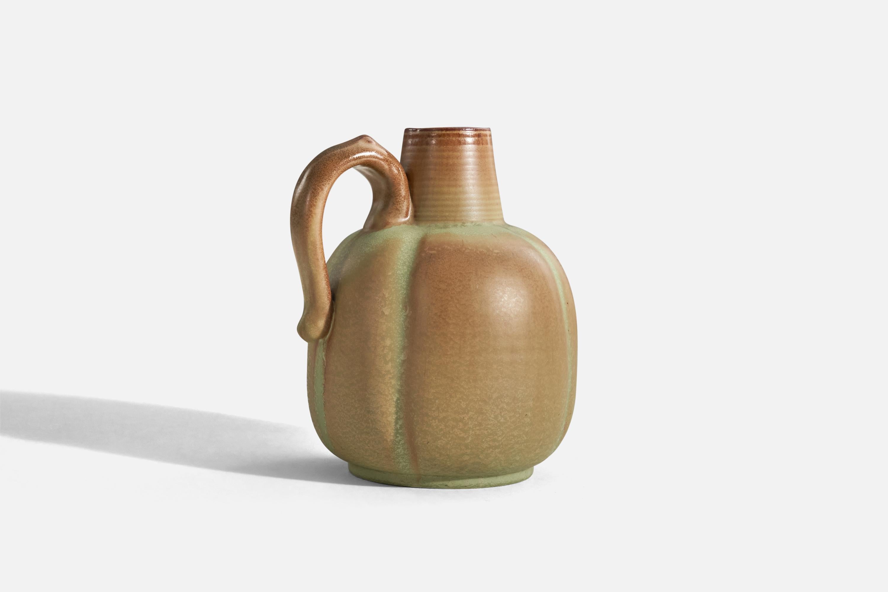 Scandinavian Modern Andersson & Johansson, Vase, Glazed Stoneware, Höganäs, Sweden, 1940s For Sale