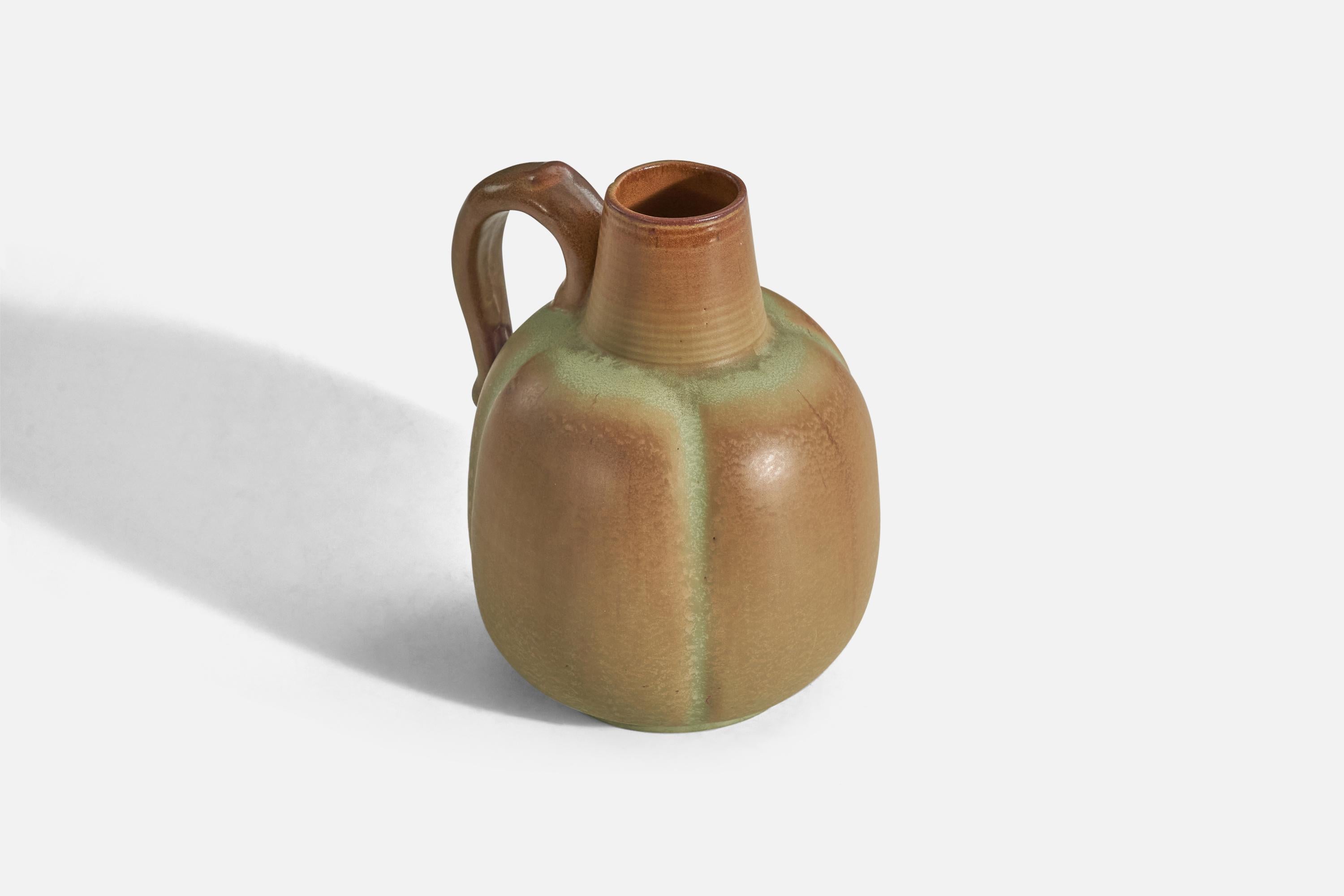 Swedish Andersson & Johansson, Vase, Glazed Stoneware, Höganäs, Sweden, 1940s For Sale
