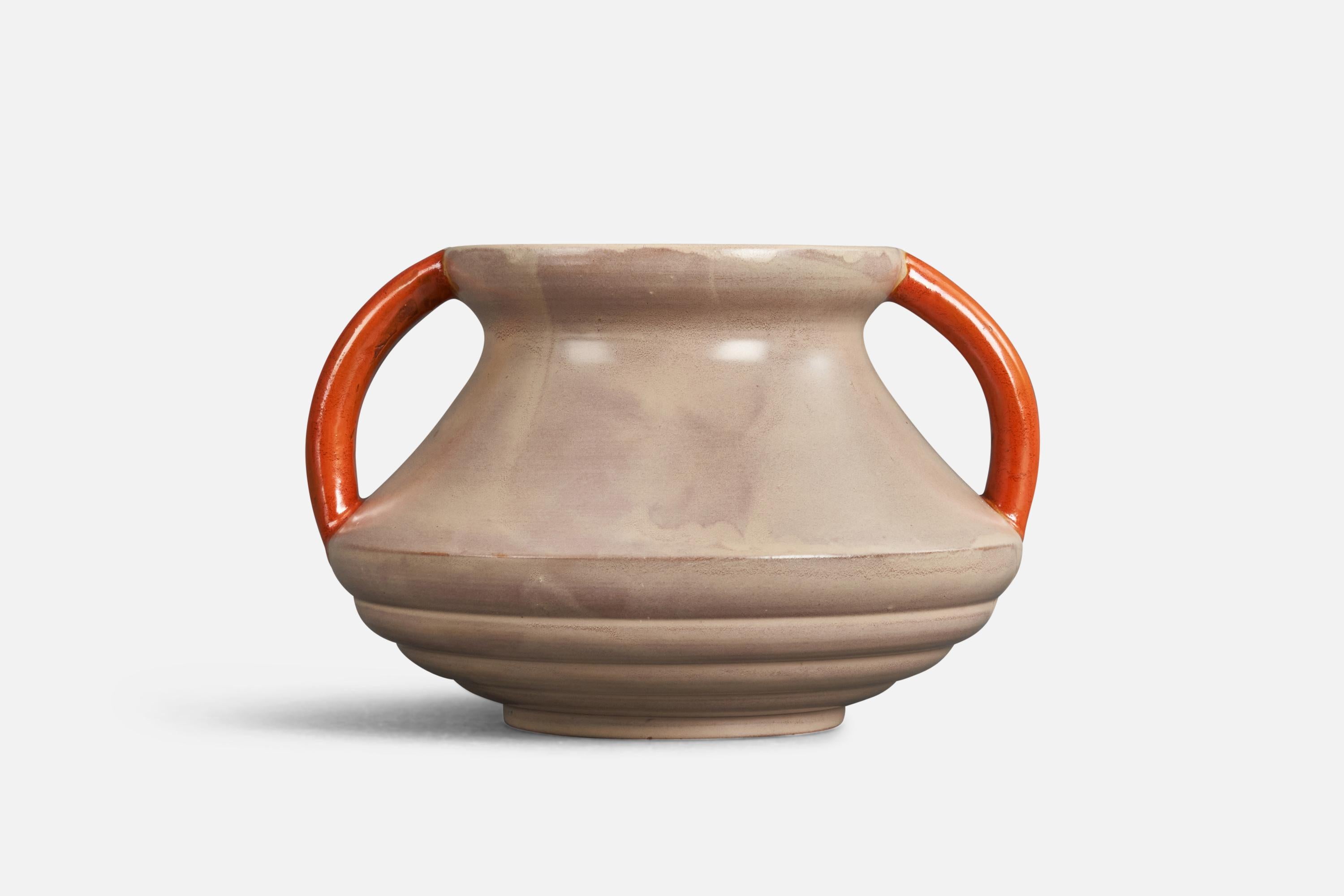 A stoneware vase designed by Andersson & Johansson and produced in Höganäs, Sweden, 1940s.