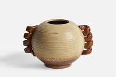 Andersson & Johansson, Vase, Stoneware, Sweden, 1940s