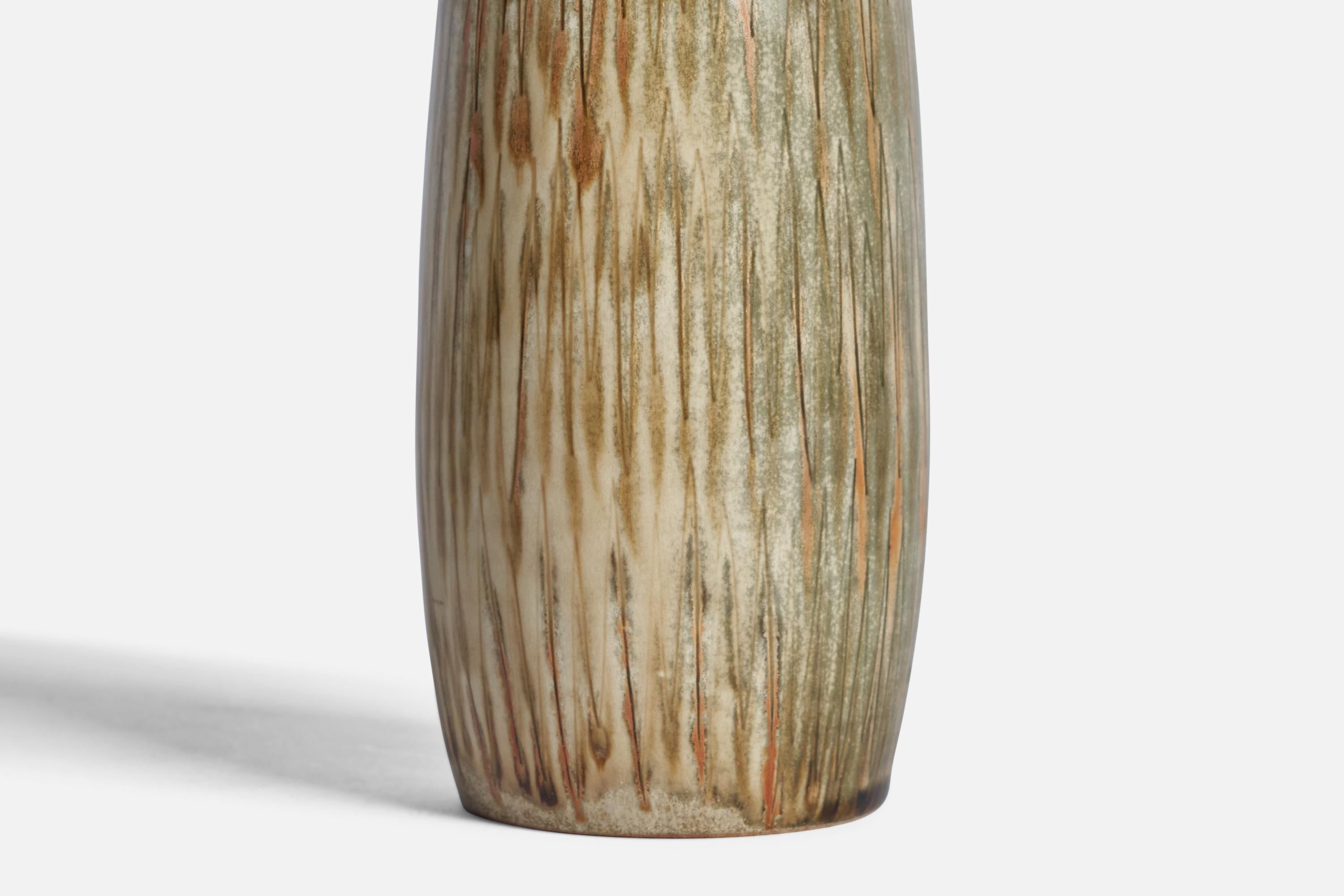 Andersson & Johansson, Vase, Stoneware, Sweden, 1940s In Good Condition For Sale In High Point, NC