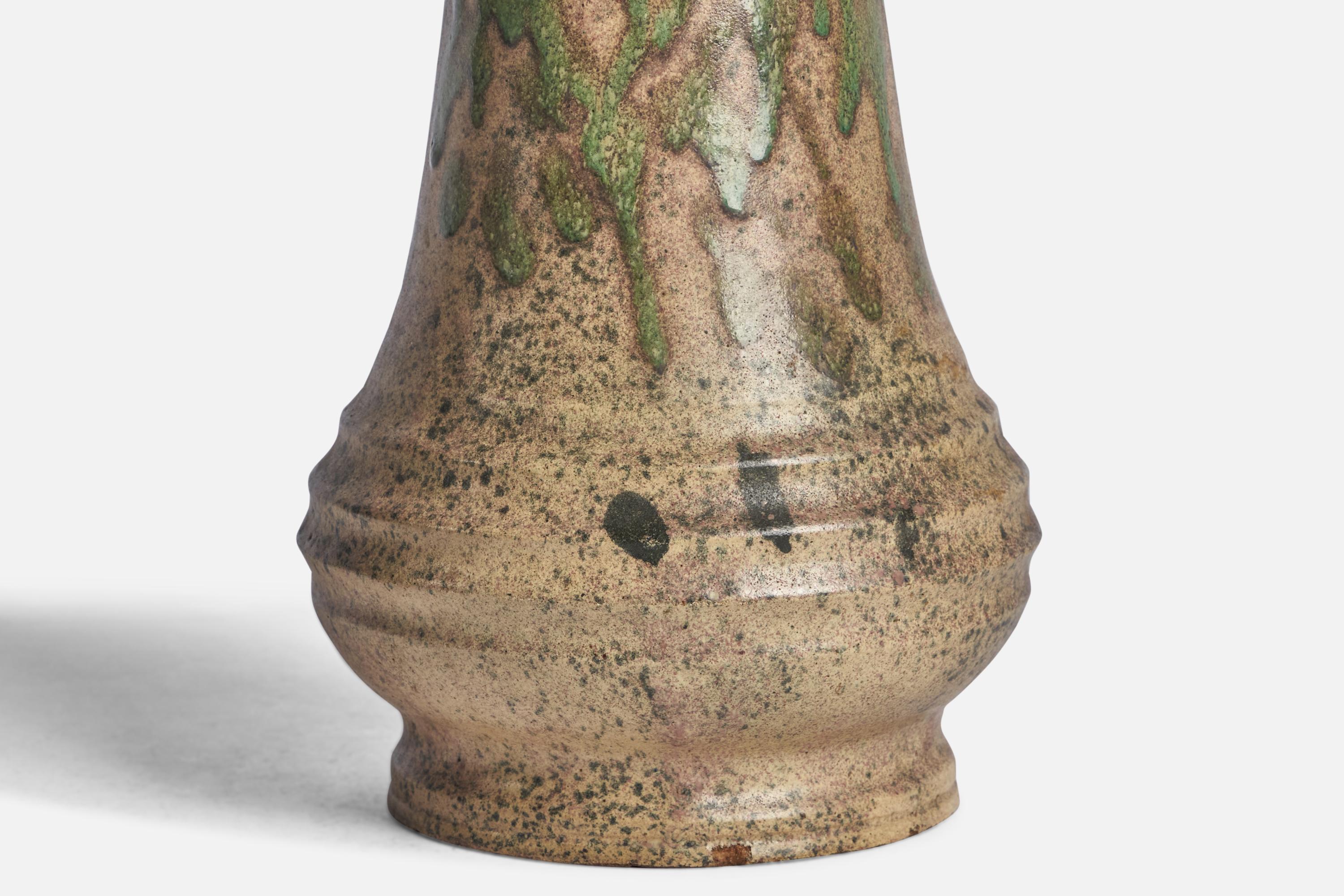 Andersson & Johansson, Vase, Stoneware, Sweden, 1940s In Good Condition For Sale In High Point, NC