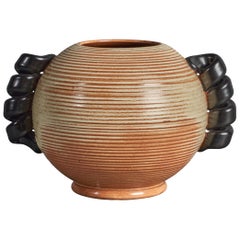 Andersson & Johansson, Vase, Stoneware, Sweden, 1940s