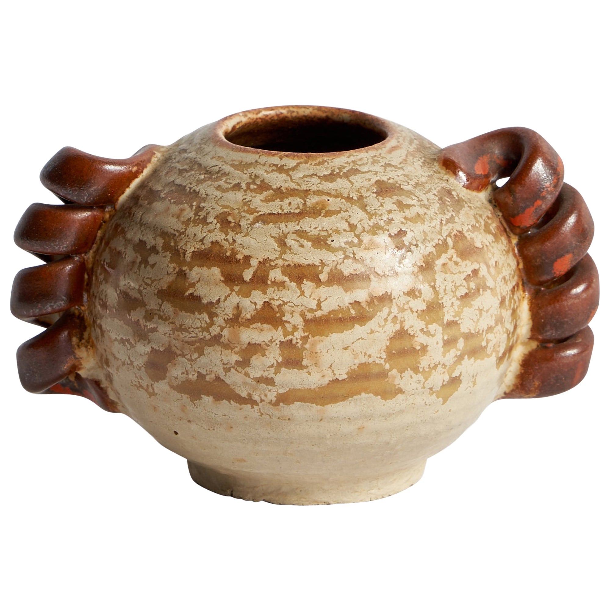 Andersson & Johansson, Vase, Stoneware, Sweden, 1940s