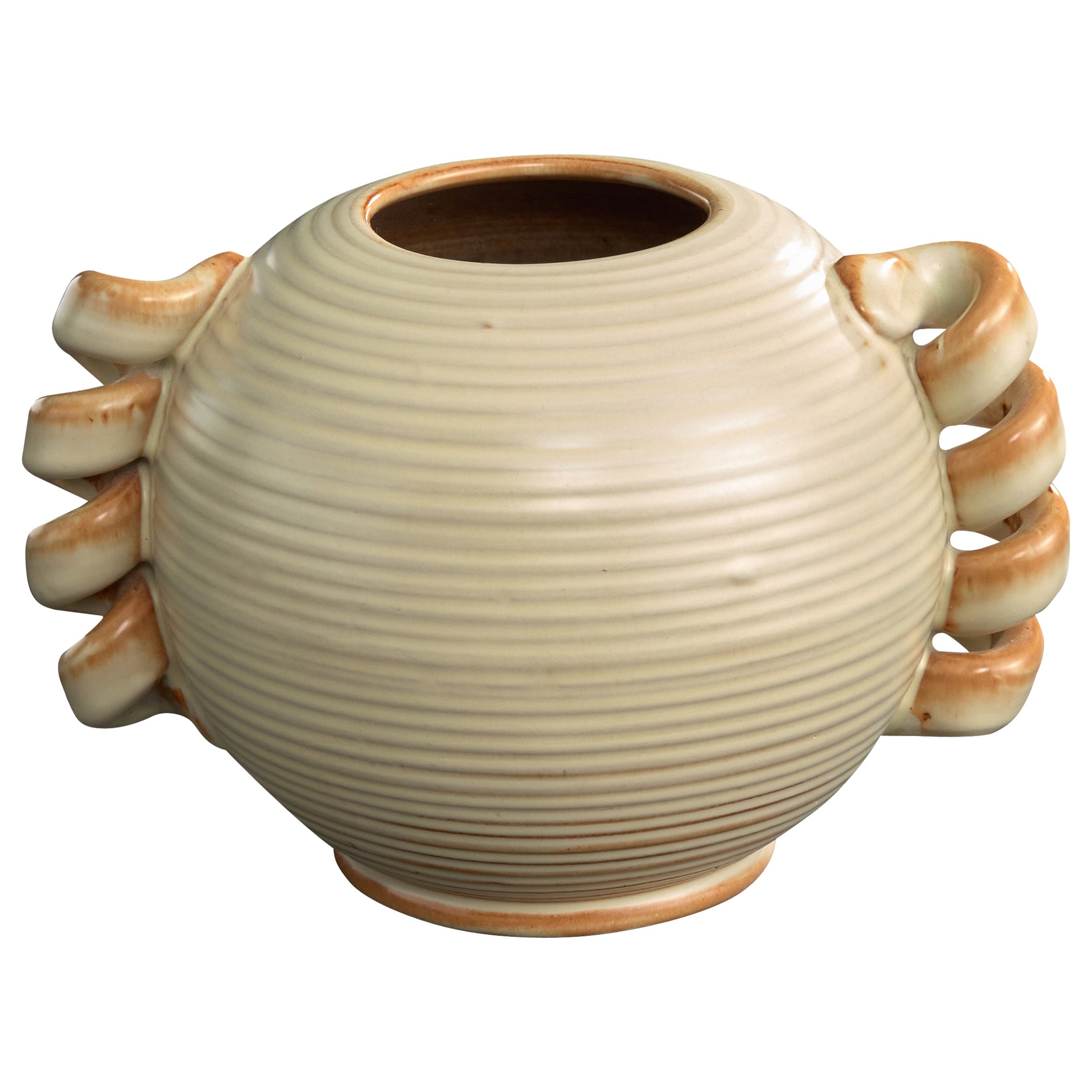 Andersson & Johansson, Vase, Stoneware, Sweden, 1940s
