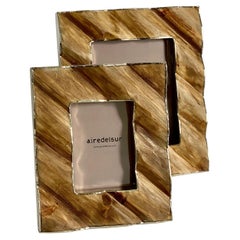 Andes Medium Wood & Alpaca Silver Photoframe