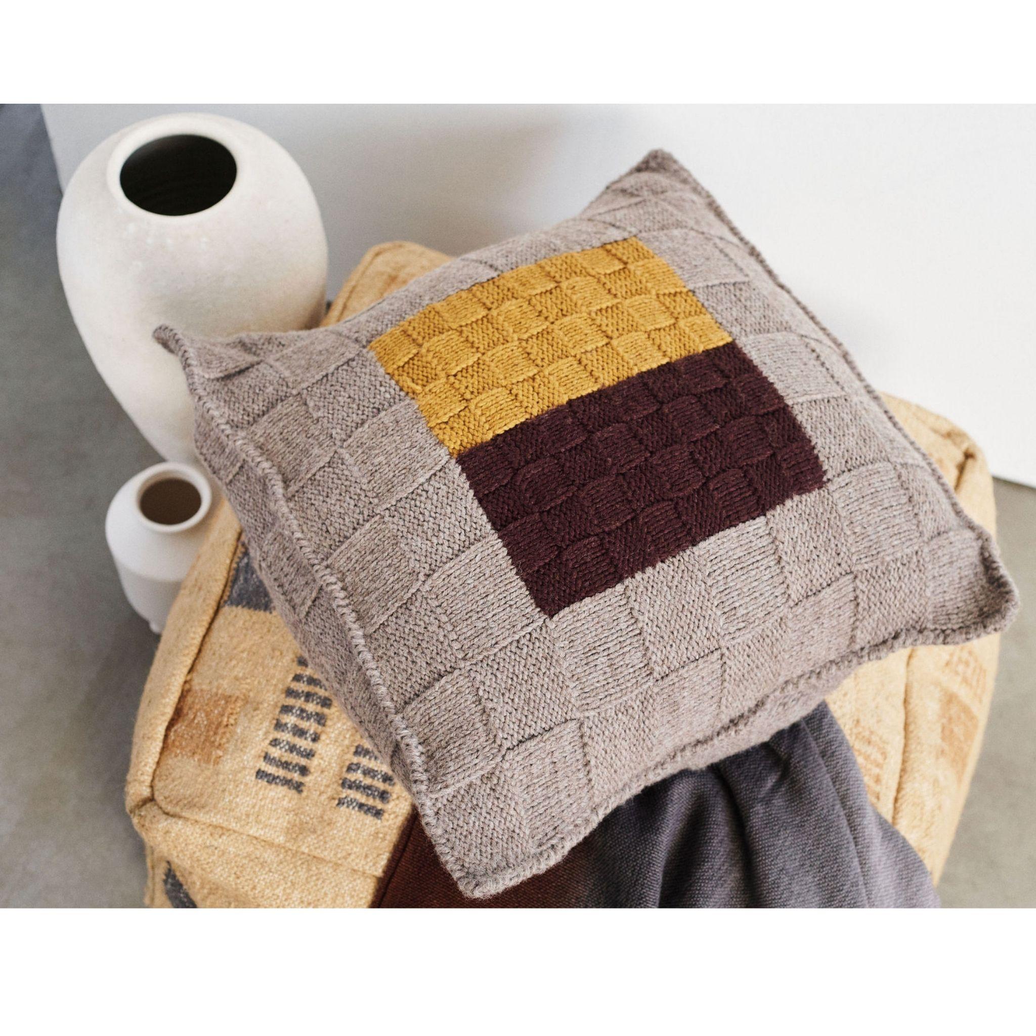 Moderne Coussin d'Andes tricoté à la main par des artisans péruviens en laine des Highlands des Andes en vente