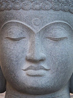 Andesite Stone Buddha Head from Indonesia