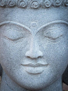 Andesite Stone Buddha Head from Indonesia Original Buddhas