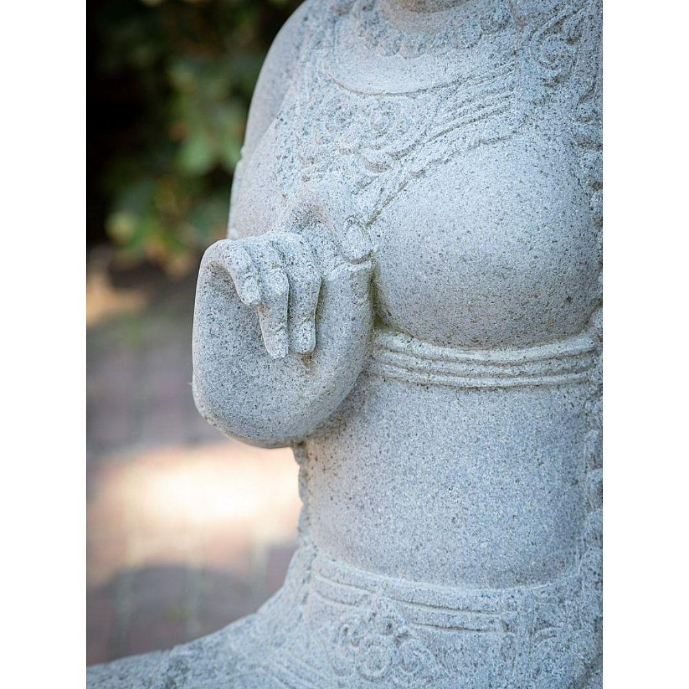 Andesite Stone Statue of Dewi Tara from Indonesia For Sale 4