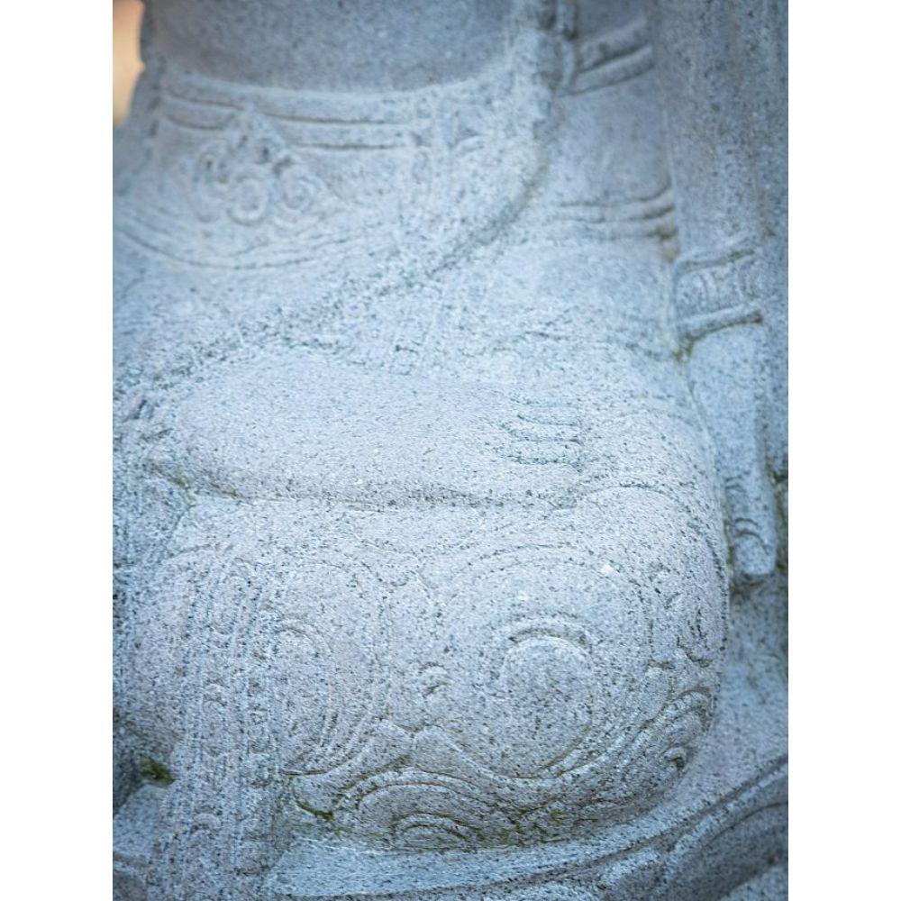 Andesite Stone Statue of Dewi Tara from Indonesia For Sale 7