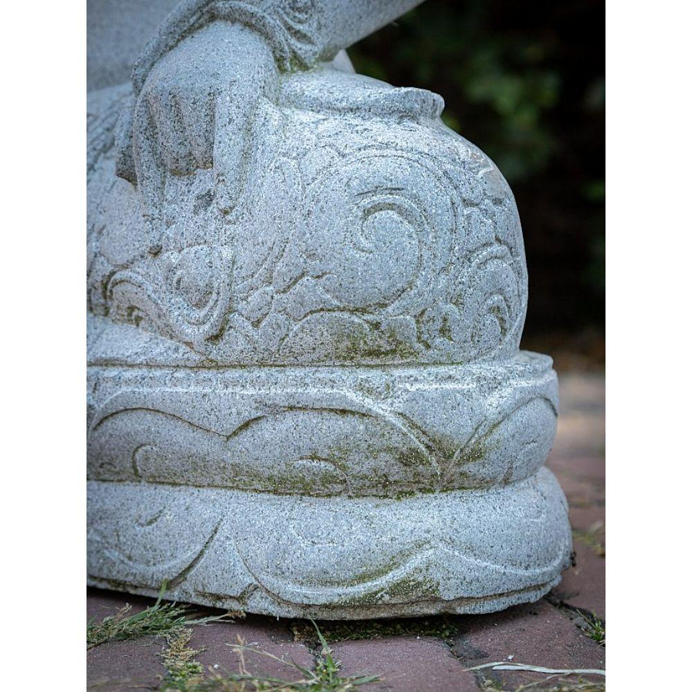 Andesite stone statue of Dewi Tara from Indonesia For Sale 9