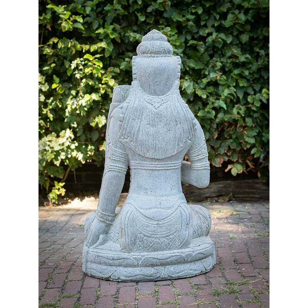 Andesite Stone Statue of Dewi Tara from Indonesia For Sale 12