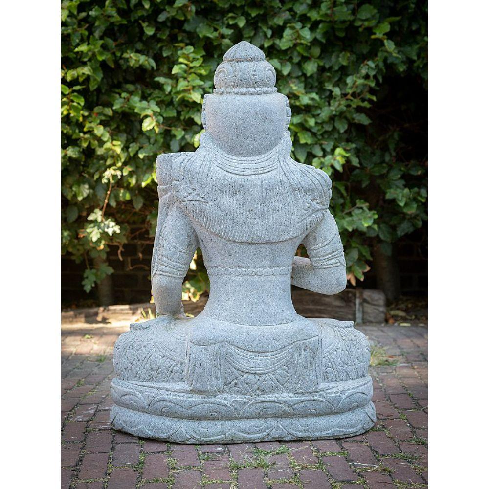 Andesite stone statue of Dewi Tara from Indonesia For Sale 13