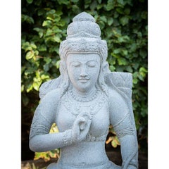 Andesite stone statue of Dewi Tara from Indonesia