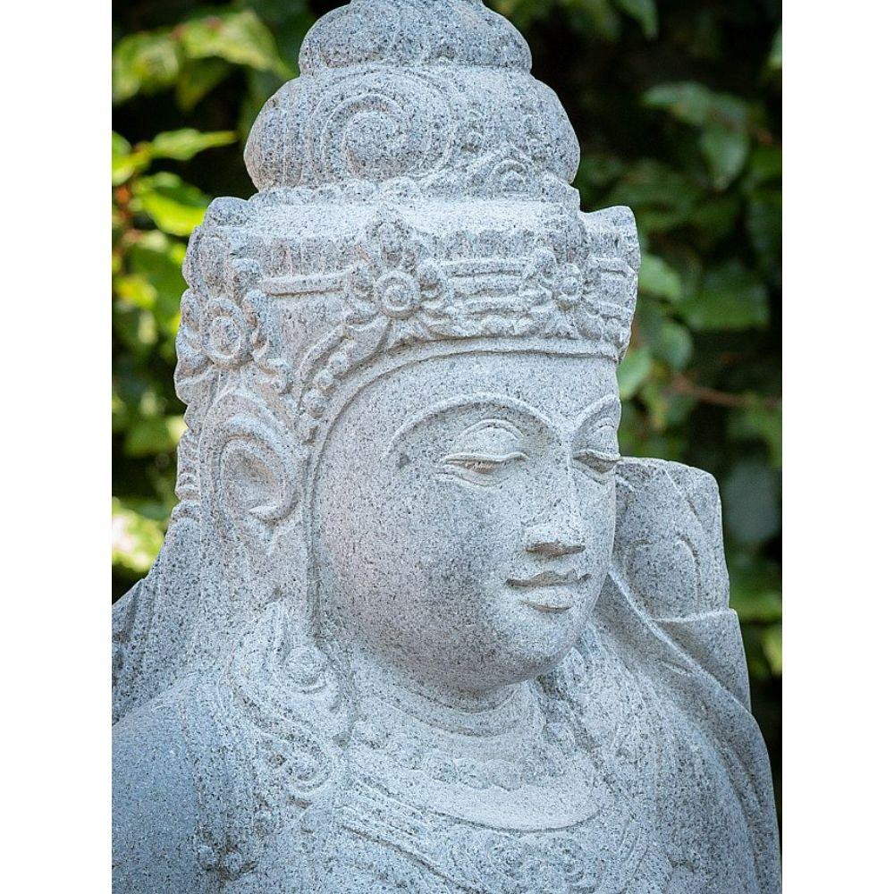 Andesite Stone Statue of Dewi Tara from Indonesia For Sale 13