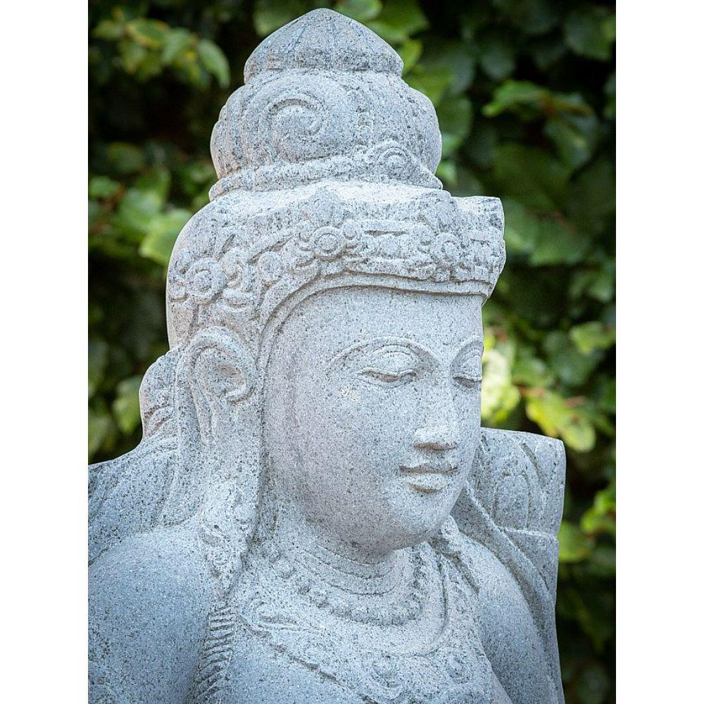 Andesite stone statue of Dewi Tara from Indonesia For Sale 14