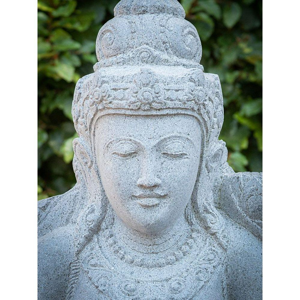 Indonesian Andesite stone statue of Dewi Tara from Indonesia For Sale