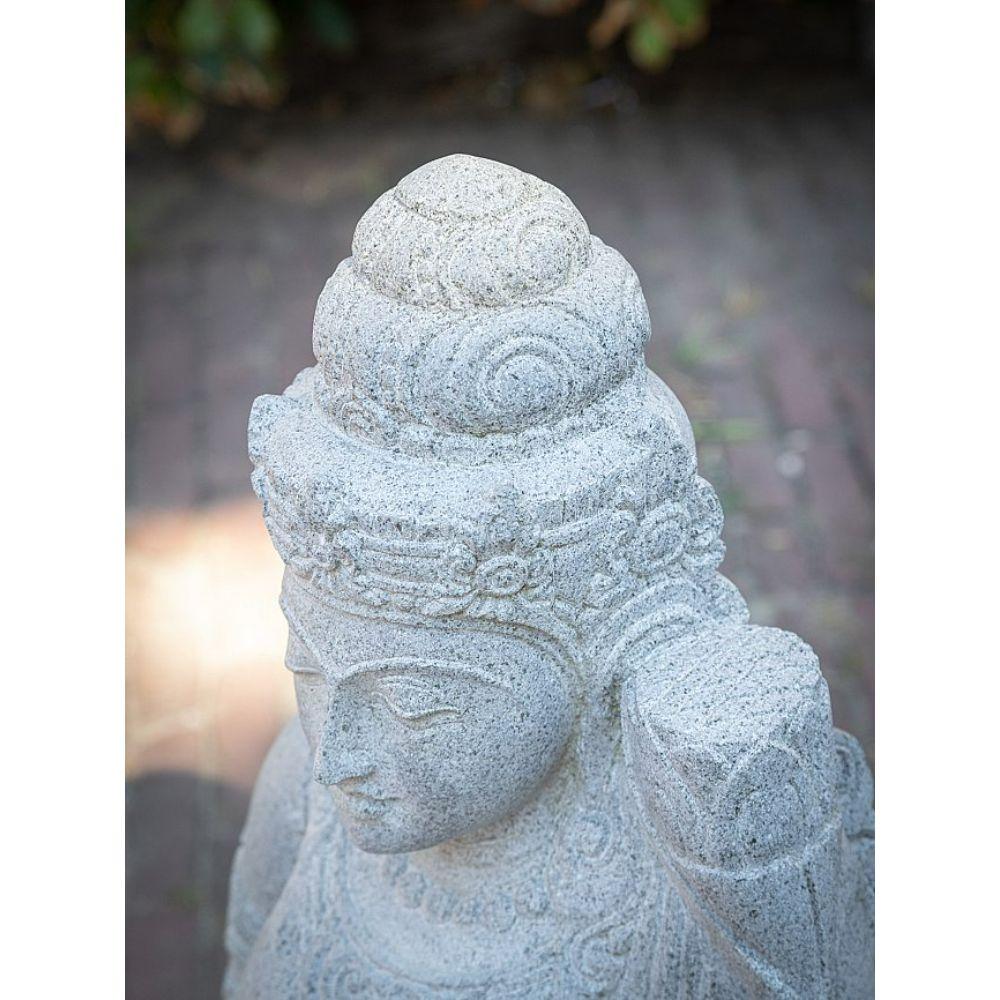 Andesite Stone Statue of Dewi Tara from Indonesia For Sale 1