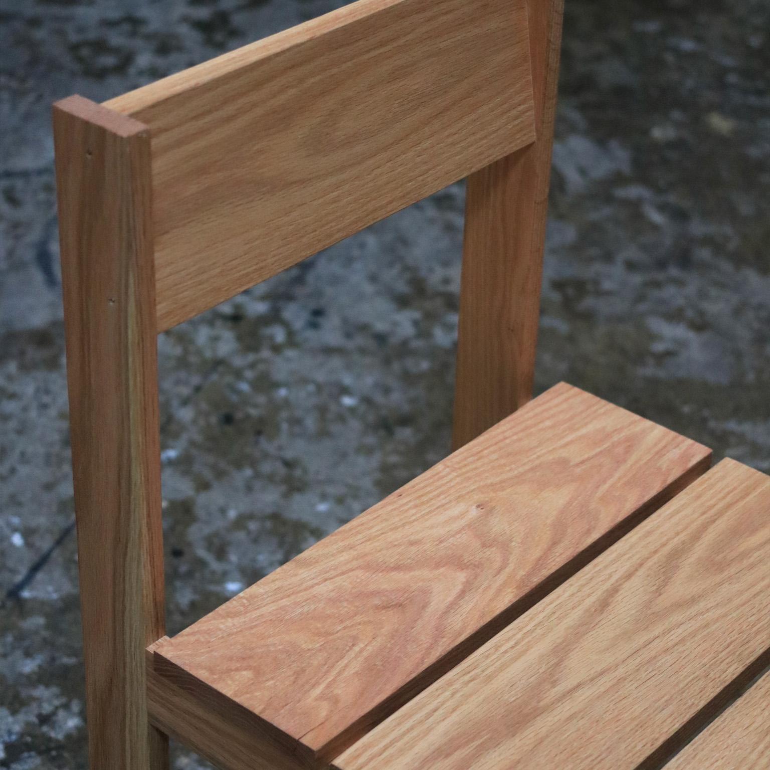 Modern Andhrímnir Solid Oak Dining Chair For Sale