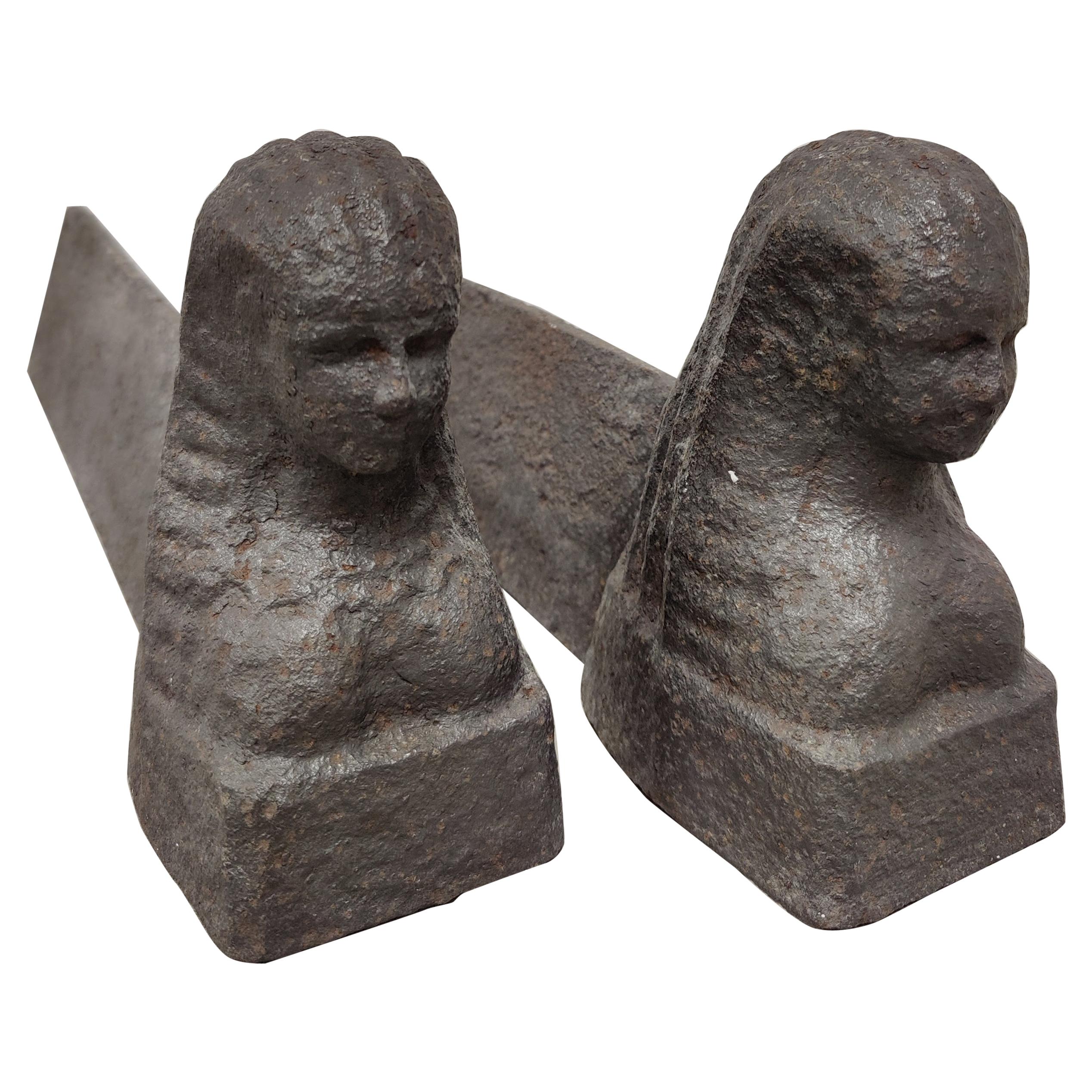 Andirons / Chiens de feu, Sphinx