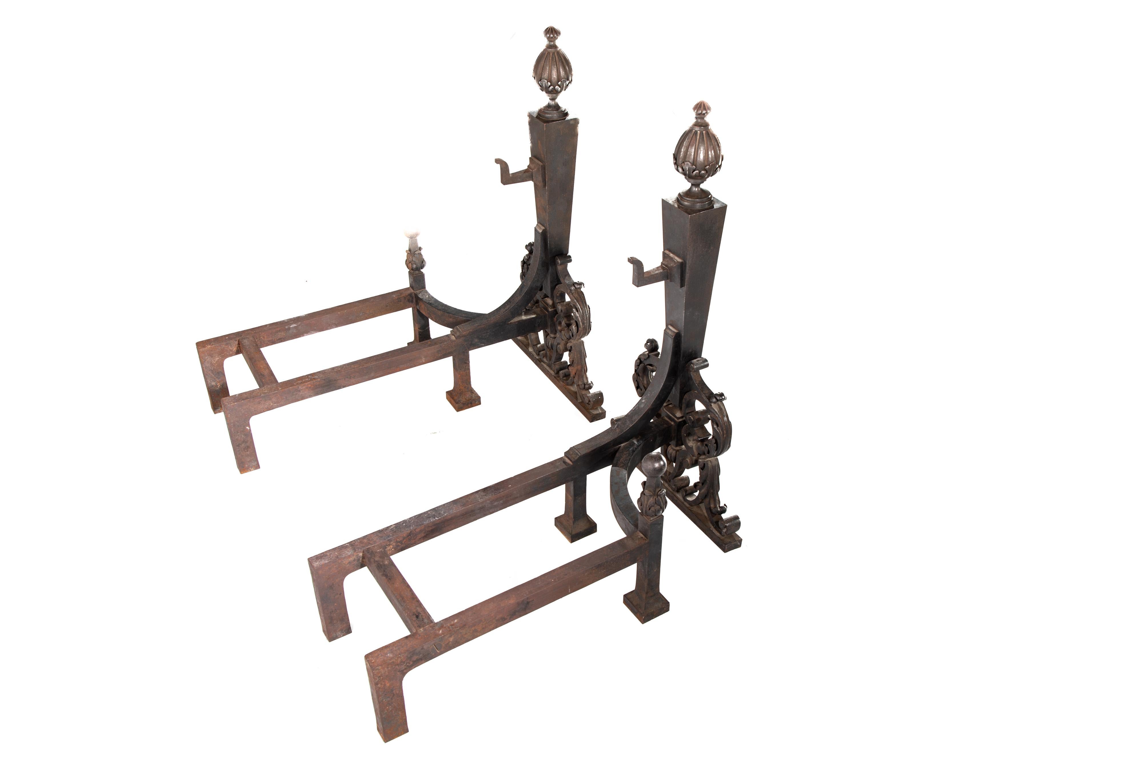 Andirons In Good Condition For Sale In Dallas, TX