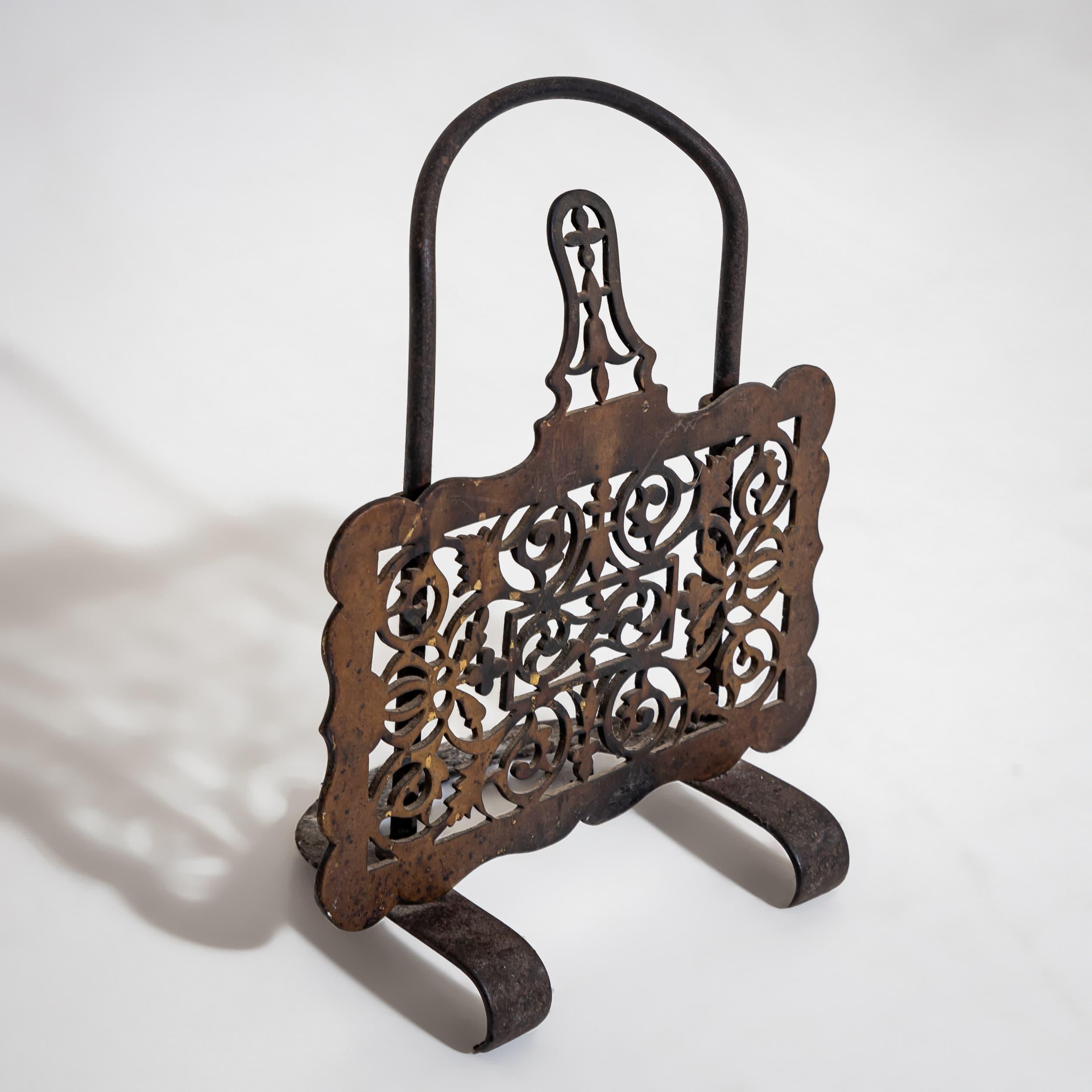 Andirons mit Kaminbesteck, Ende 19. Jahrhundert im Angebot 1