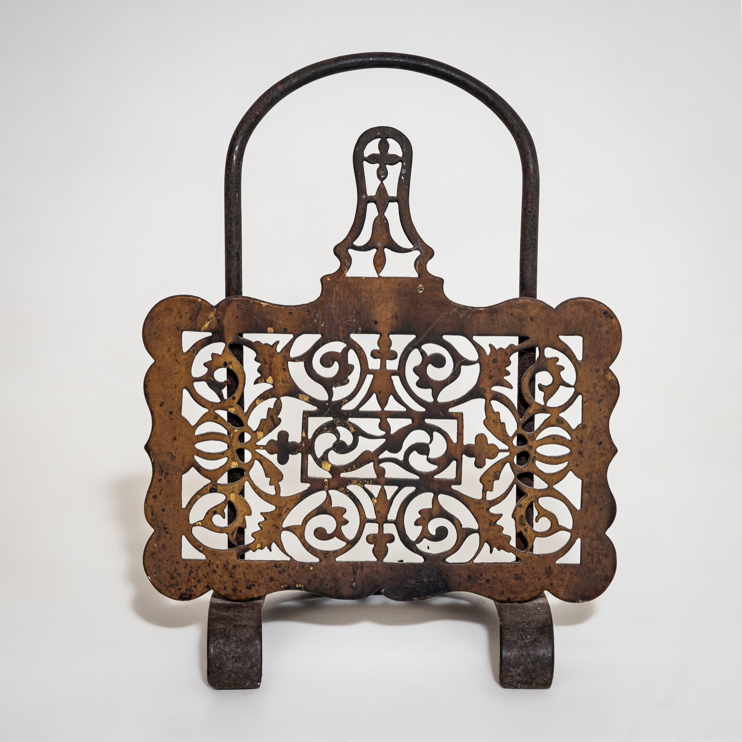 Andirons mit Kaminbesteck, Ende 19. Jahrhundert im Angebot 2