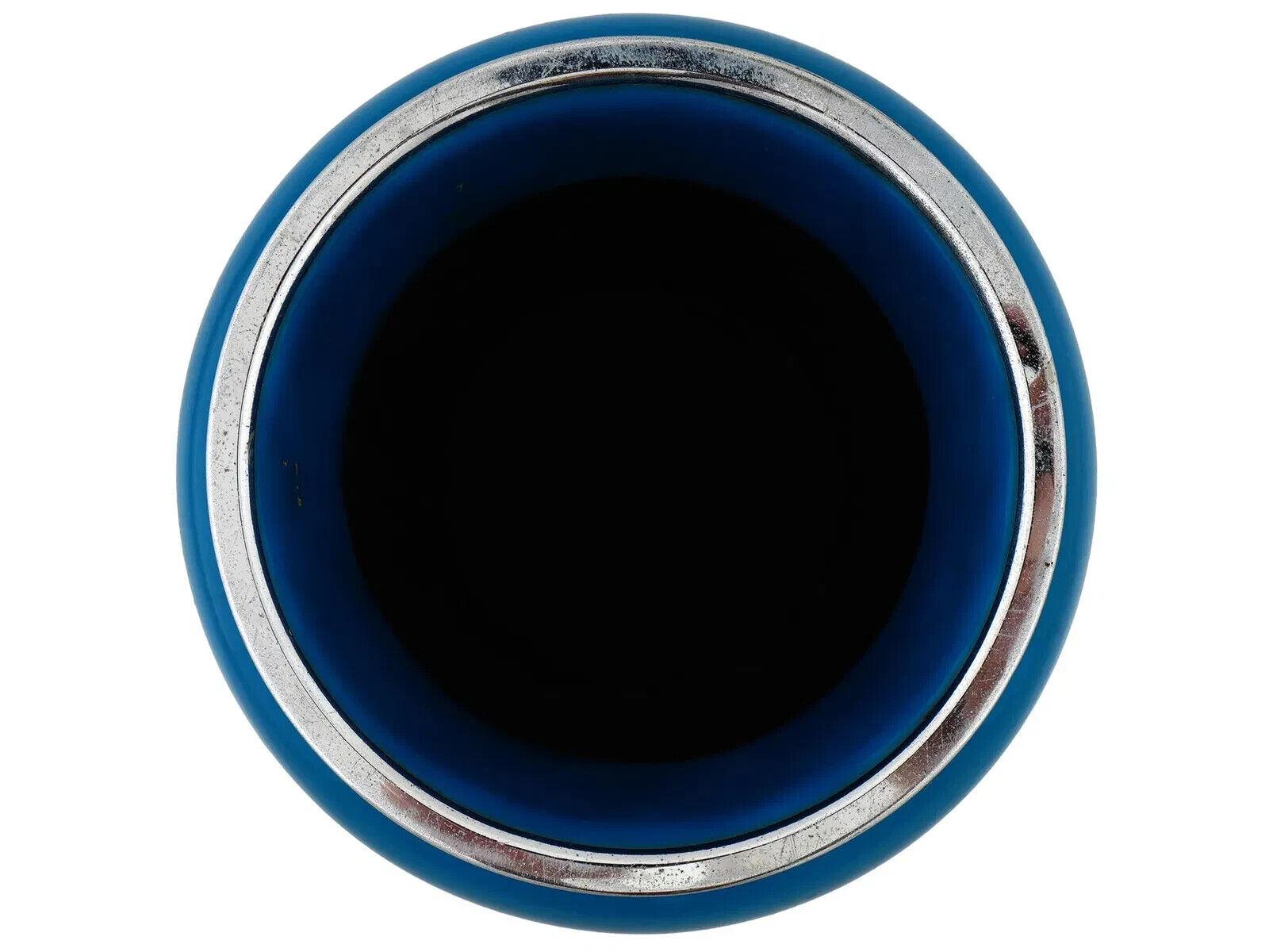 Ando Factory Japanese Blue Cloisonne Enamel Vase In Good Condition For Sale In New York, NY