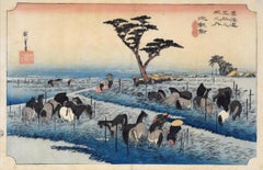 "Early Summer Horse Fair" from 53 Stations of the Tokaido