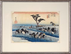 "Fiera dei cavalli all'inizio dell'estate" da 53 stazioni del Tokaido