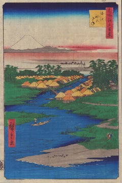Hiroshige (1797-1858) - Horie and Nekozane - Meisho Edo Hyakkei 